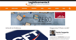 Desktop Screenshot of logisticamente.it